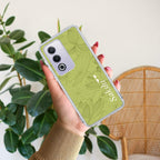 Customized luxury Mint Green leaves Anti Yellow Case For Oppo A3 Pro 5G