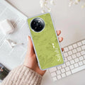 Customized luxury Mint Green leaves Transparent Silicon Case For Xiaomi 14 Civi 5G