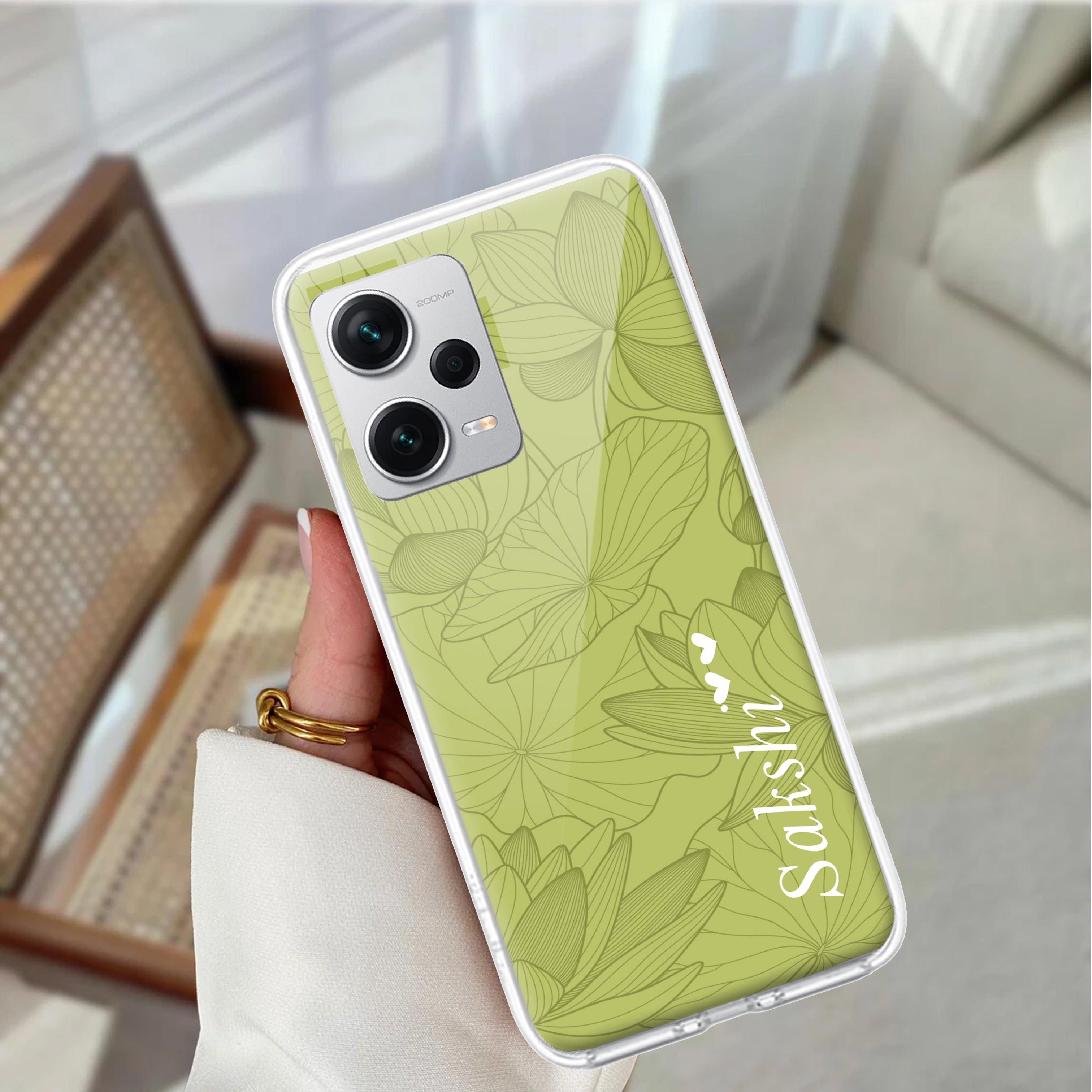 Customized luxury Mint Green leaves Transparent Silicon Case For Redmi/Xiaomi - ShopOnCliQ