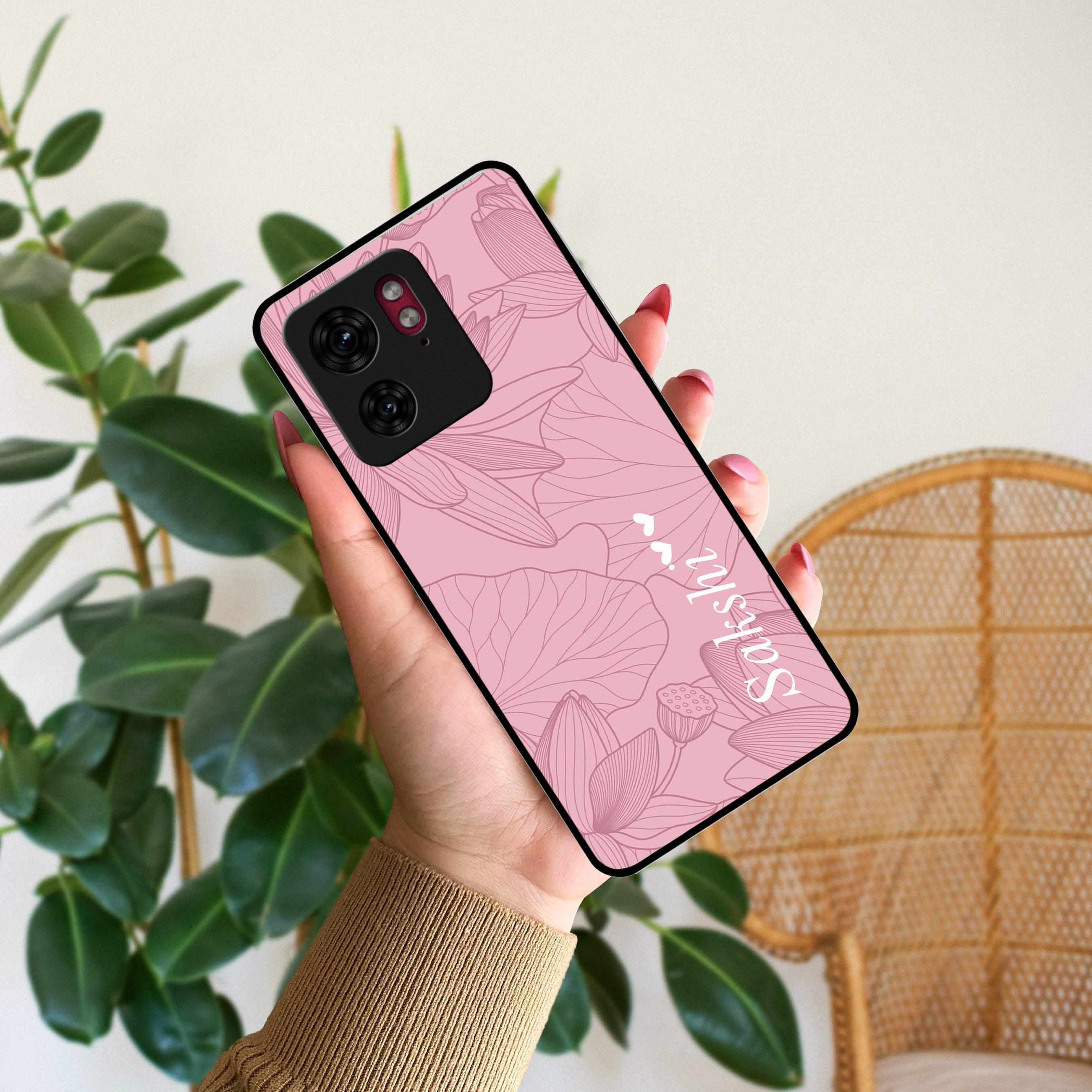 Customized luxury Peach leaves Glossy Metal Case Cover For Motorola - ShopOnCliQ