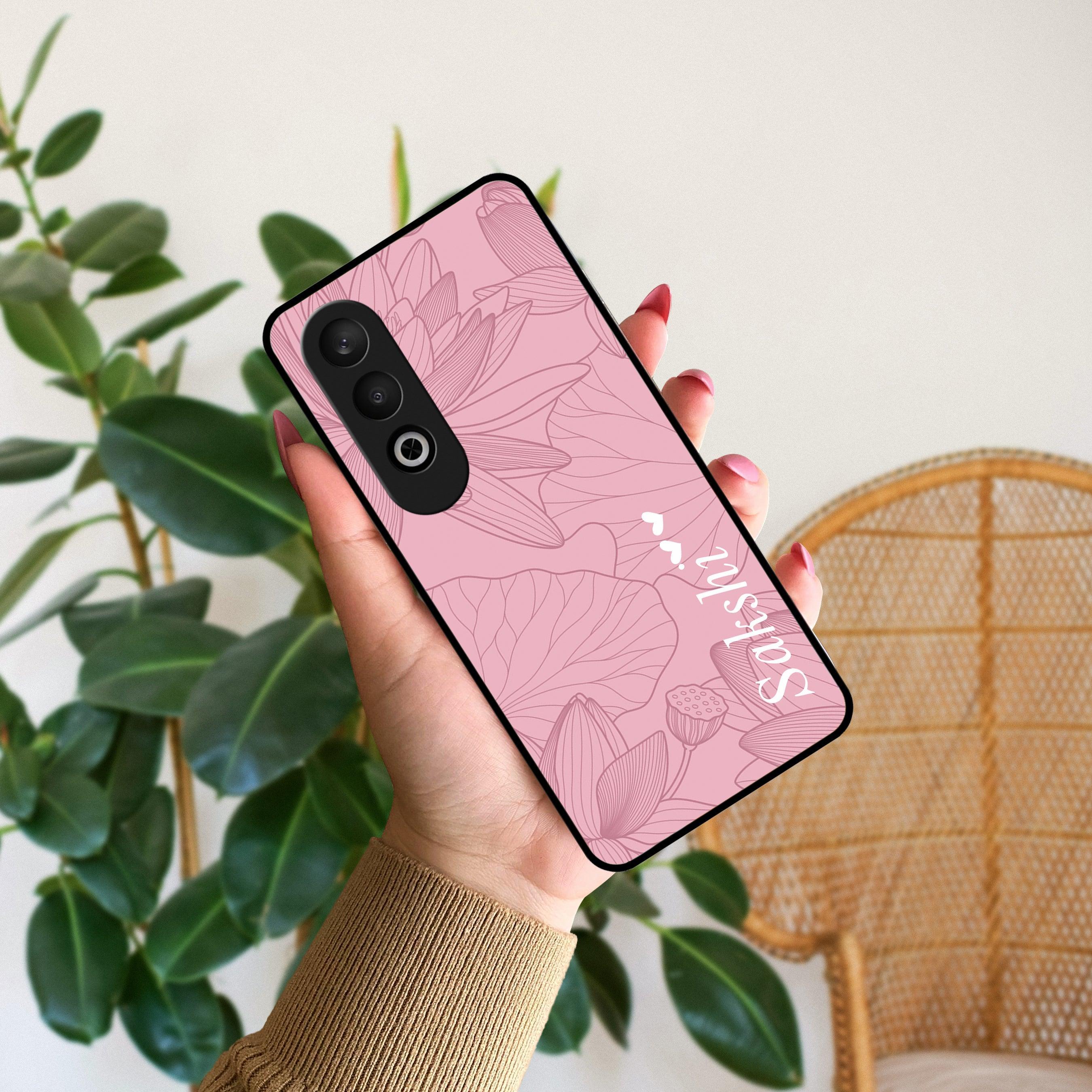 Customized luxury Peach leaves Glossy Metal Case Cover For Oppo - ShopOnCliQ