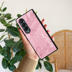 Customized luxury Peach leaves Glossy Metal Case Cover For Samsung - ShopOnCliQ