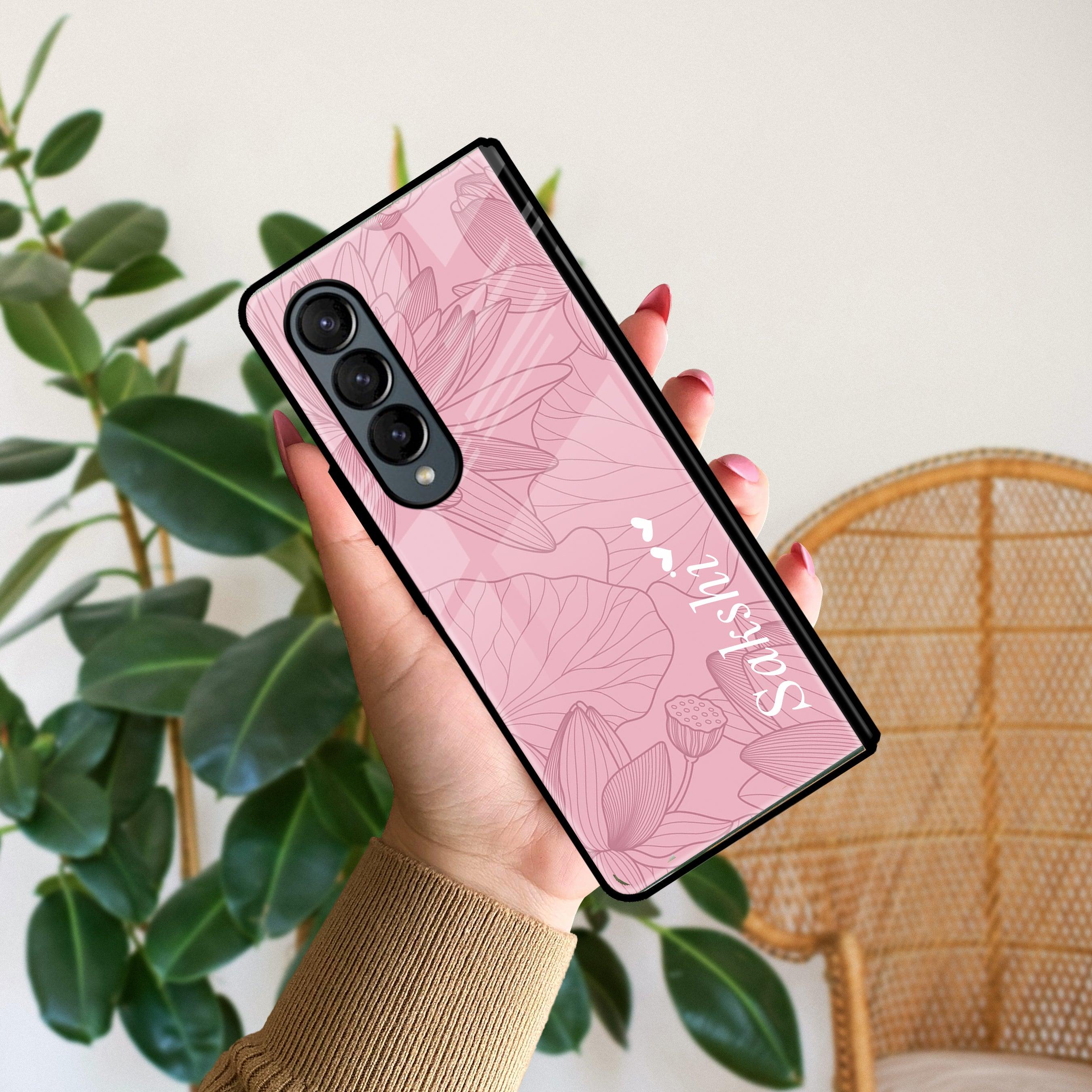 Customized luxury Peach leaves Glossy Metal Case Cover For Samsung - ShopOnCliQ