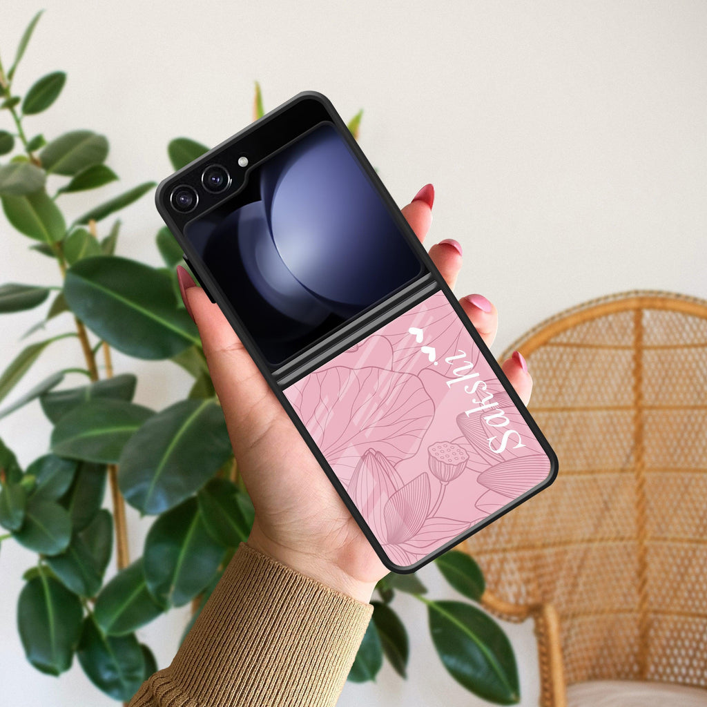 Customized luxury Peach leaves Glossy Metal Case Cover For Samsung - ShopOnCliQ