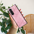 Customized luxury Peach leaves Glossy Metal Case Cover For Samsung - ShopOnCliQ
