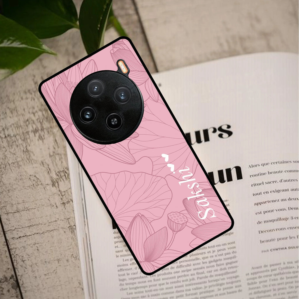 Customized luxury Peach leaves Glossy Metal Case Cover For Vivo - ShopOnCliQ