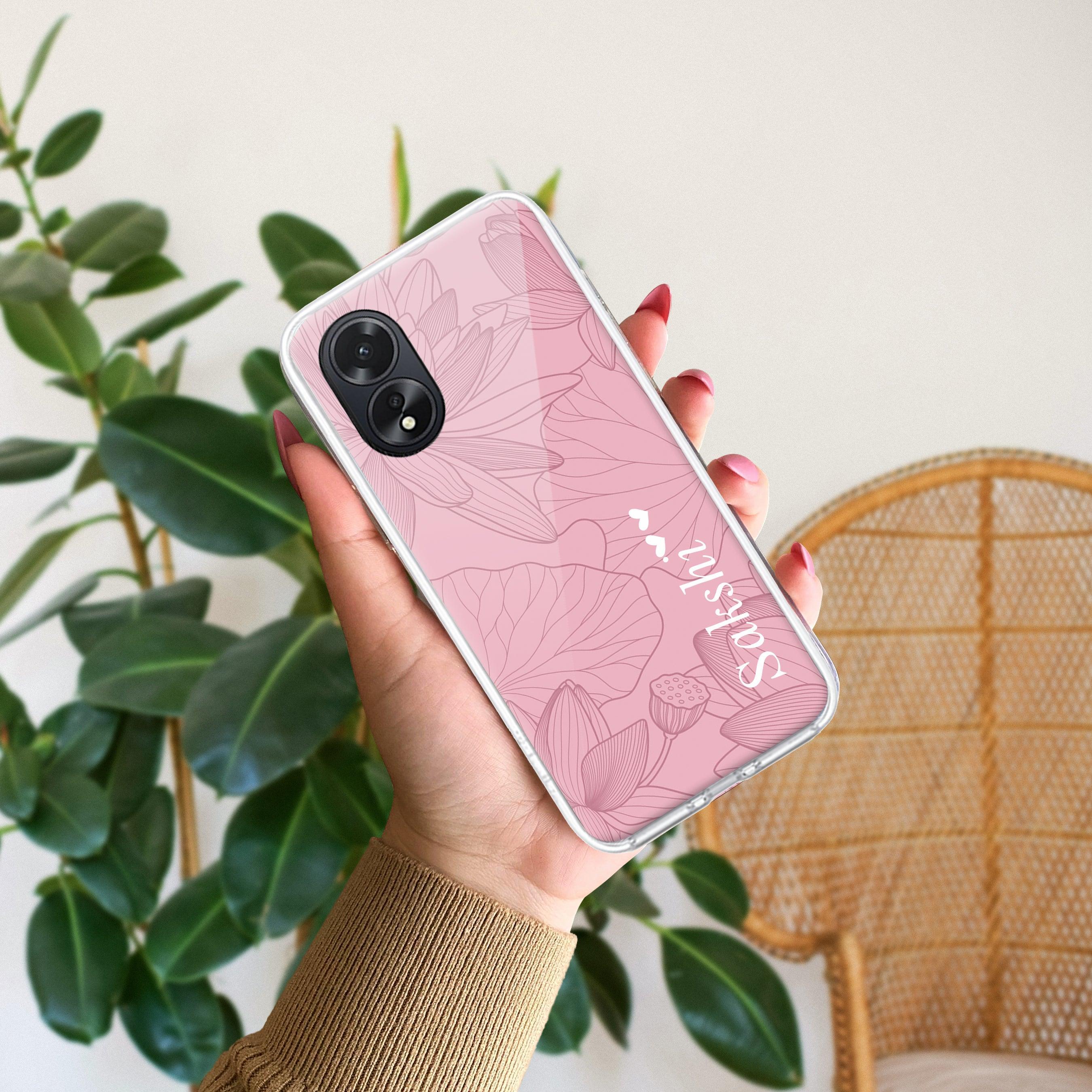 Customized luxury Peach leaves Transparent Silicon Case For Oppo - ShopOnCliQ