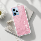 Customized luxury Peach leaves Transparent Silicon Case For Poco X5 (5G)