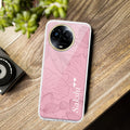 Customized luxury Peach leaves Transparent Silicon Case For Realme Narzo 50 5G