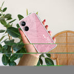 Customized luxury Peach leaves Transparent Silicon Case For Realme 11 5G