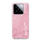 Customized luxury Peach leaves Transparent Silicon Case For Redmi Note 11