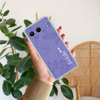 Customized luxury Purple leaves Transparent Silicon Case ForOnePlus Nord 4 5G