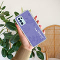 Customized luxury Purple leaves Anti Yellow Case For Oppo Reno 6 Pro 5G