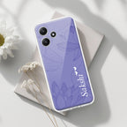 Customized luxury Purple leaves Transparent Silicon Case For Poco - ShopOnCliQ