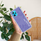 Customized luxury Purple leaves Transparent Silicon Case For Realme GT Master Edition