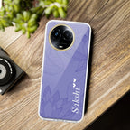 Customized luxury Purple leaves Transparent Silicon Case For Realme 11 5G