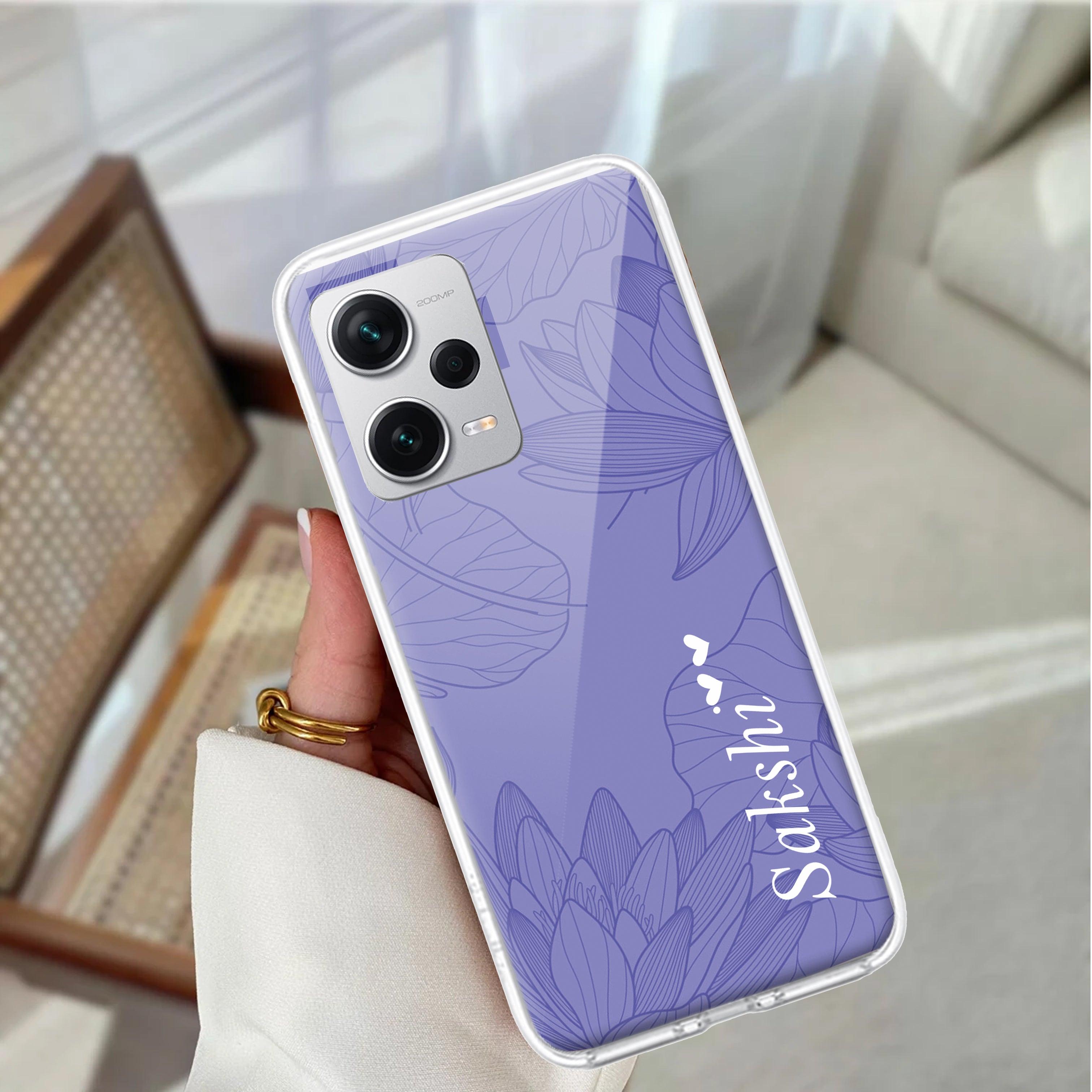 Customized luxury Purple leaves Transparent Silicon Case For Redmi/Xiaomi - ShopOnCliQ
