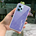 Customized luxury Purple leaves Transparent Silicon Case For Redmi Note 14 Pro 5G