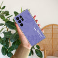 Customized luxury Purple leaves Anti Yellow Case For Samsung Galaxy S24 Ultra 5G