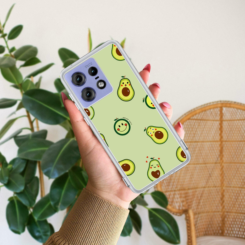 Cute Avocado Anti Yellow Case For Motorola Edge 50 Pro