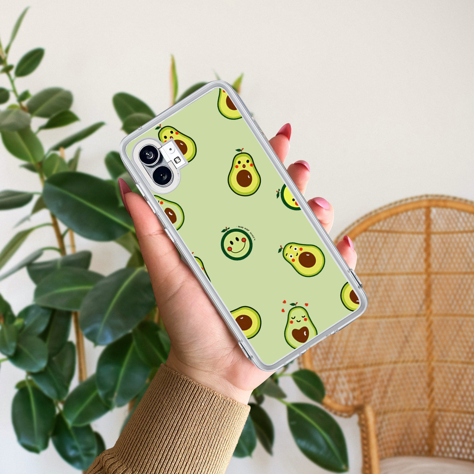 Cute Avocado Customize Transparent Silicon Case For Nothing ShopOnCliQ