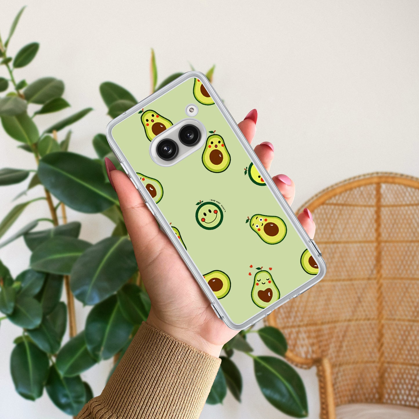 Cute Avocado Customize Transparent Silicon Case For Nothing ShopOnCliQ