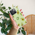 Cute Avocado Transparent Silicon Case For OnePlus 10T 5G