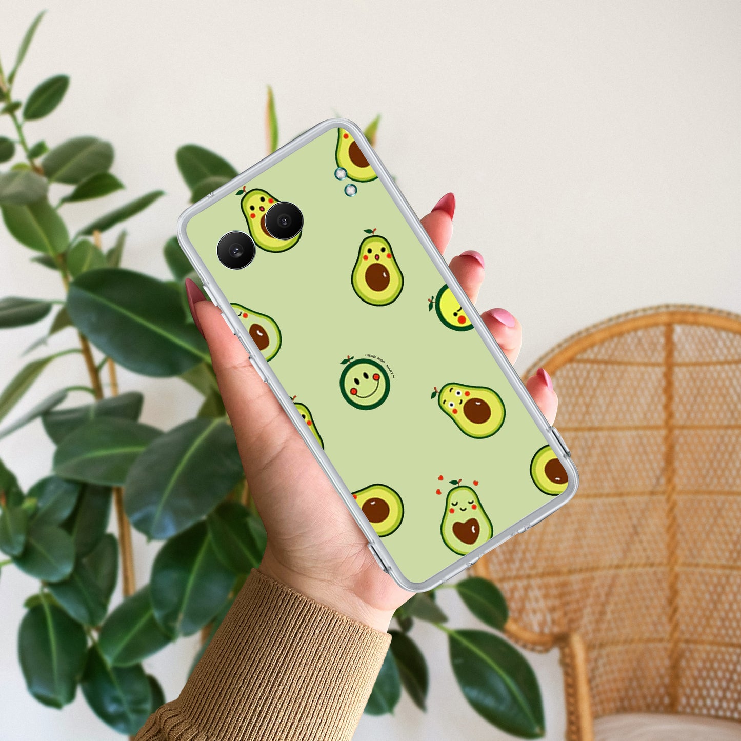 Cute Avocado Customize Transparent Silicon Case For OnePlus - ShopOnCliQ