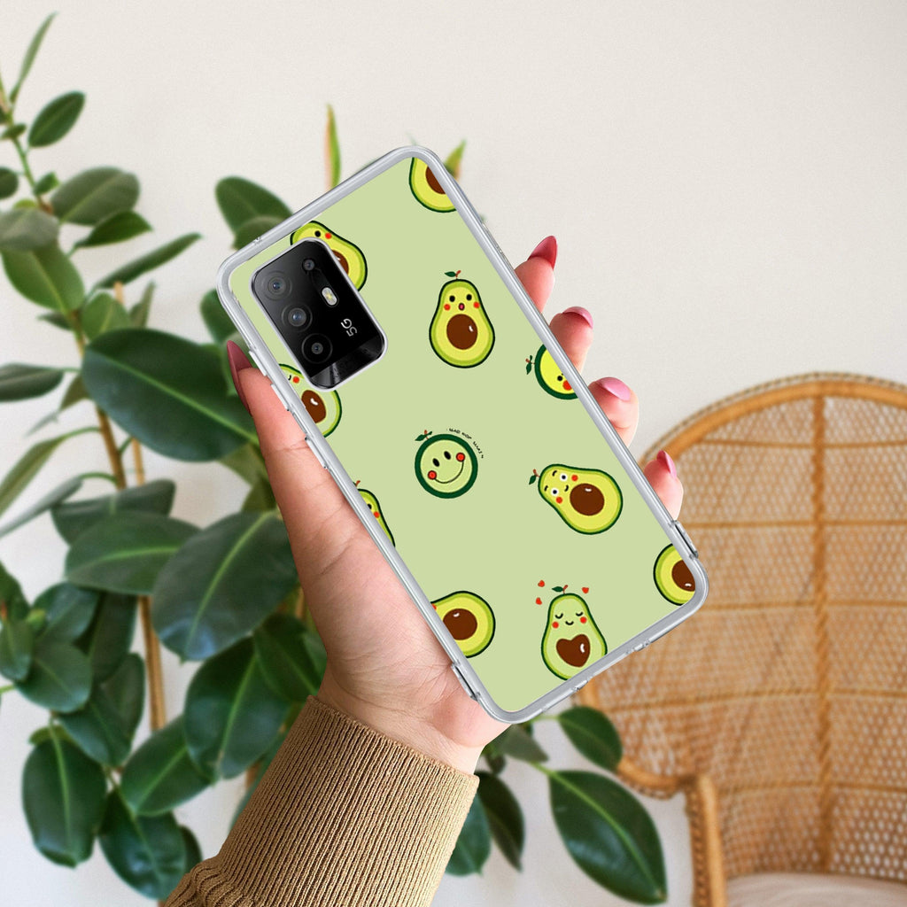 Cute Avocado Anti Yellow Case For Oppo F19 Pro Plus