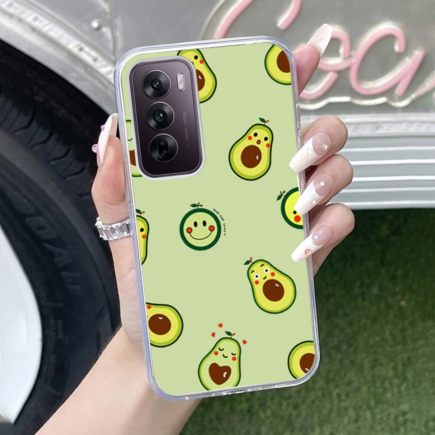 Cute Avocado Customize Transparent Silicon Case For Oppo ShopOnCliQ