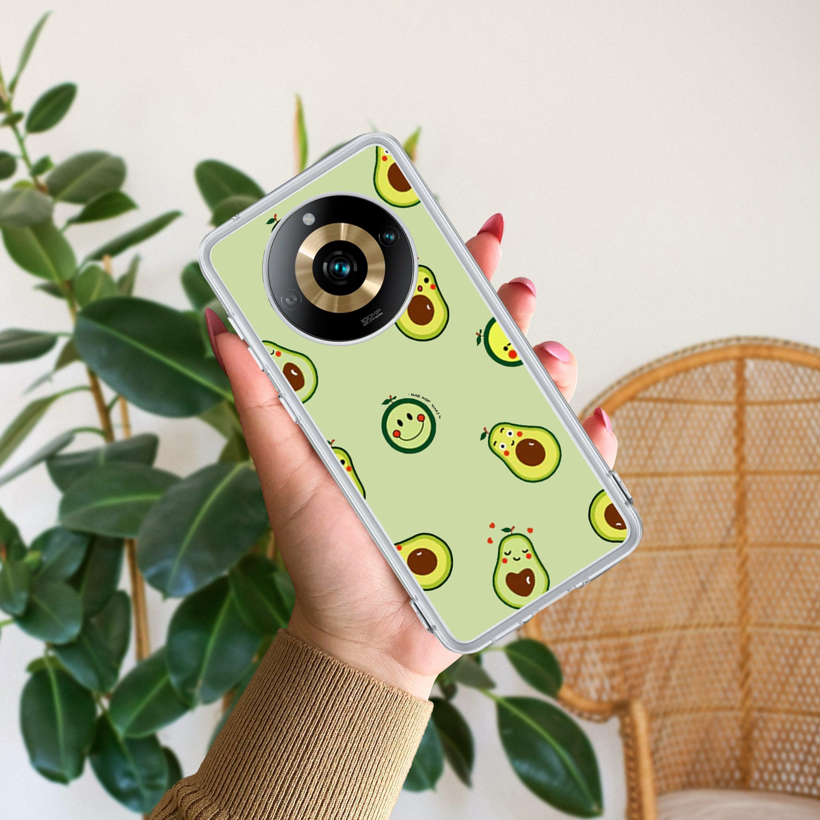 Cute Avocado Transparent Silicon Case For Realme/Narzo - ShopOnCliQ