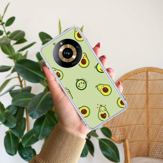 Cute Avocado Customize Transparent Silicon Case For Realme/Narzo ShopOnCliQ