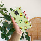 Cute Avocado Transparent Silicon Case For Redmi 9 Prime