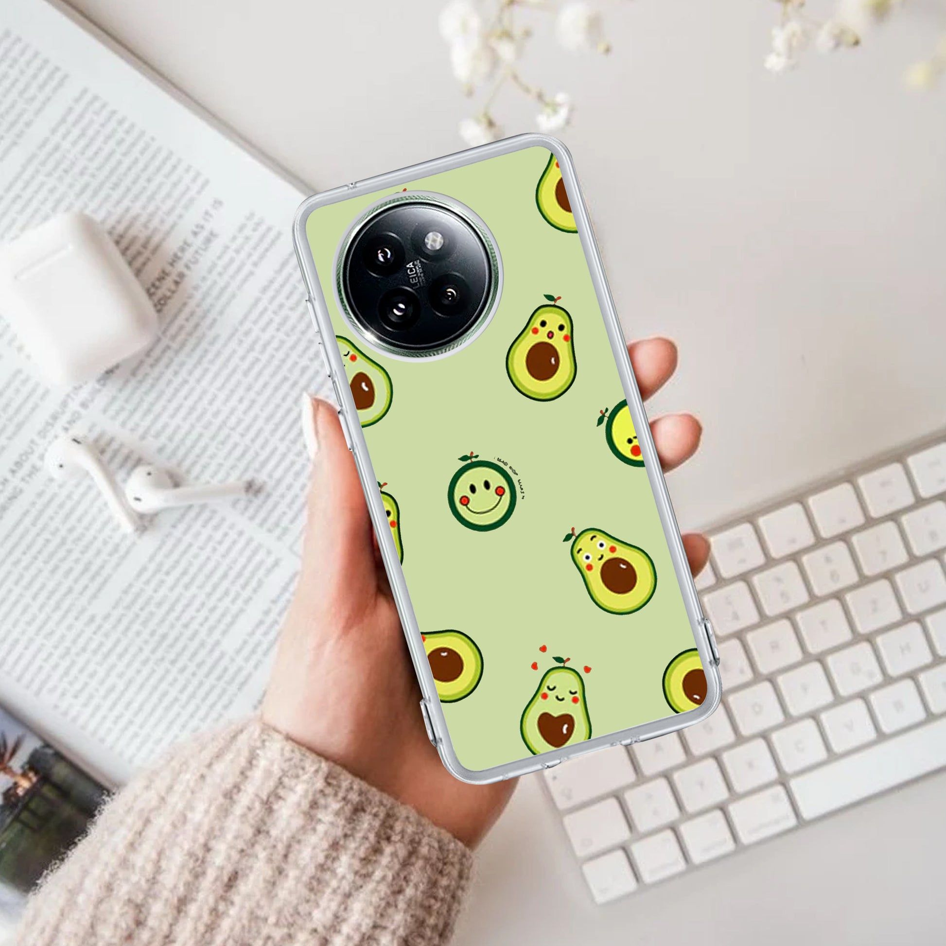 Cute Avocado Customize Transparent Silicon Case For Redmi/Xiaomi ShopOnCliQ