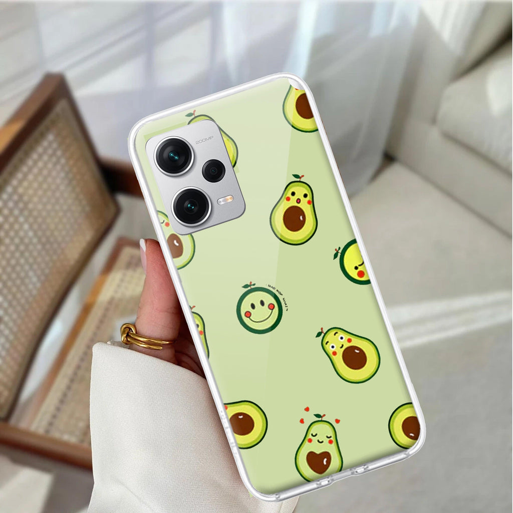 Cute Avocado Transparent Silicon Case For Redmi/Xiaomi - ShopOnCliQ