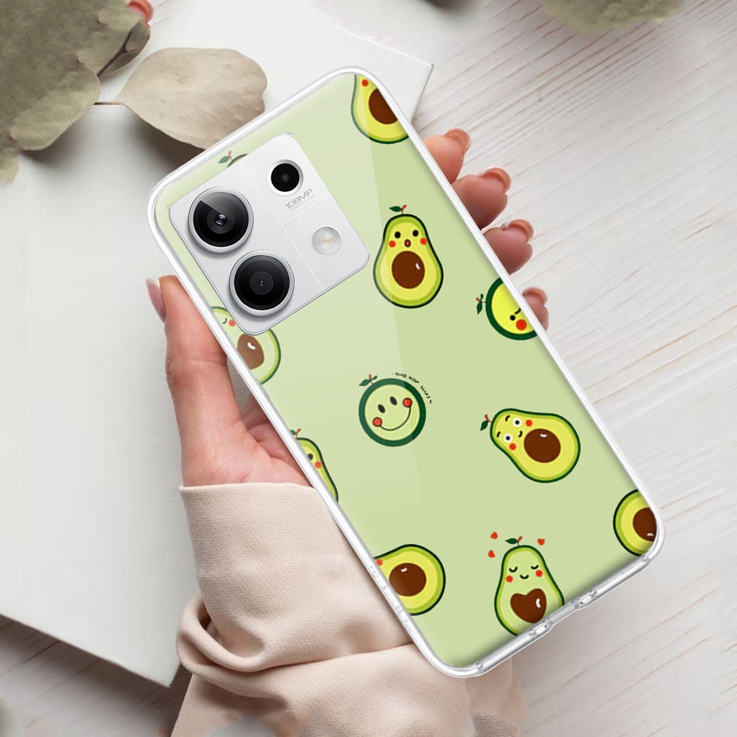 Cute Avocado Customize Transparent Silicon Case For Redmi/Xiaomi ShopOnCliQ