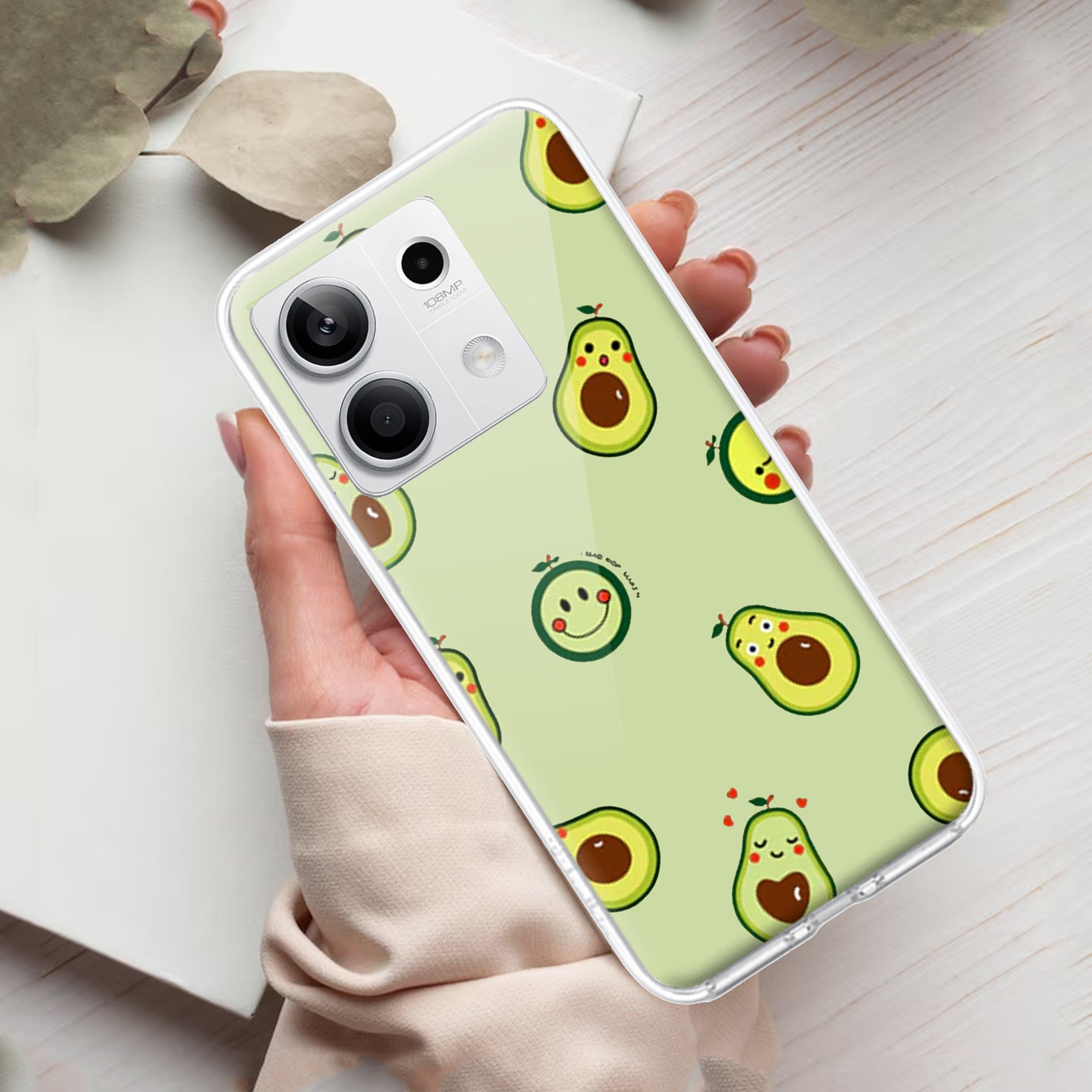 Cute Avocado Transparent Silicon Case For Redmi/Xiaomi - ShopOnCliQ
