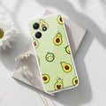 Cute Avocado Transparent Silicon Case For Redmi 12 5G