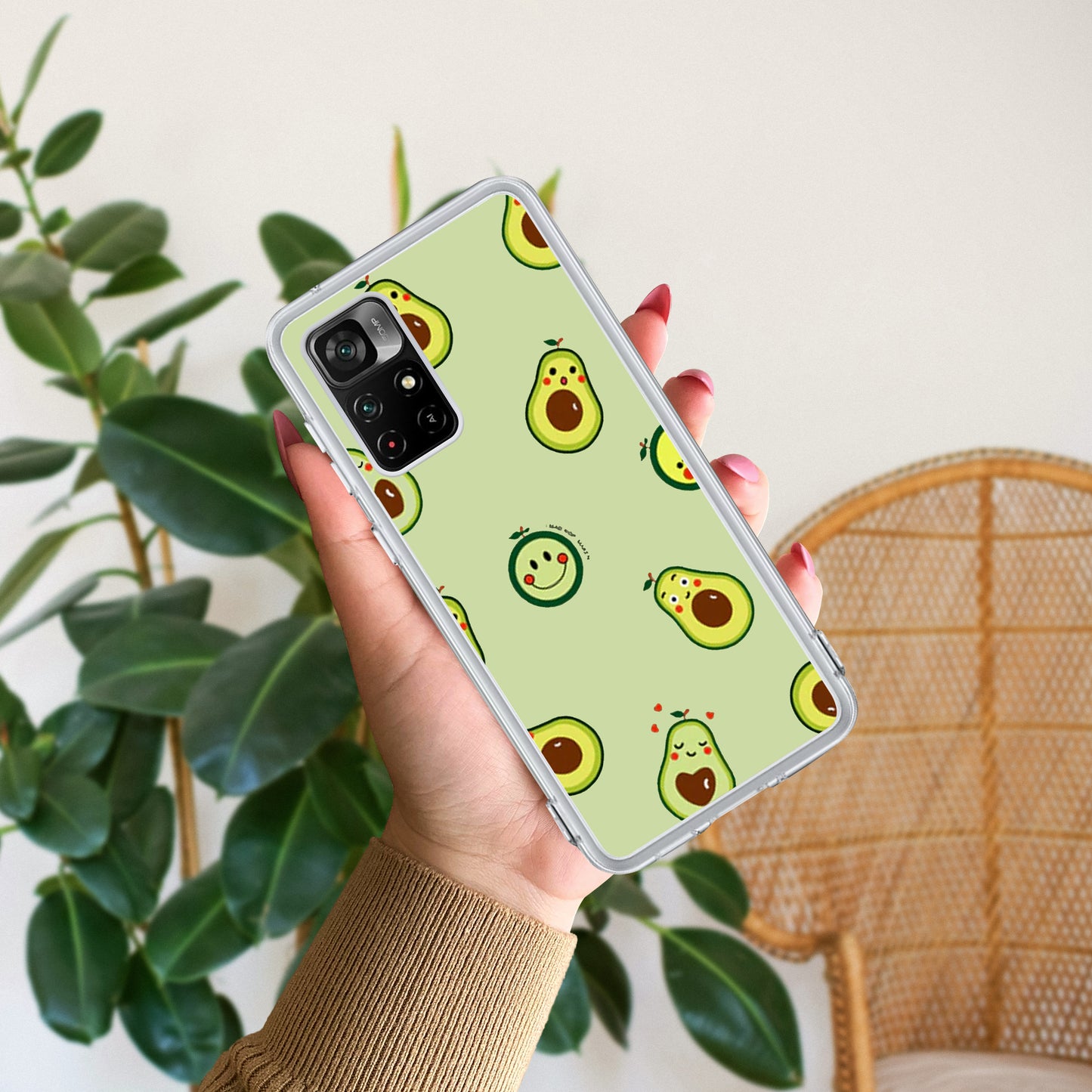 Cute Avocado Customize Transparent Silicon Case For Redmi/Xiaomi ShopOnCliQ