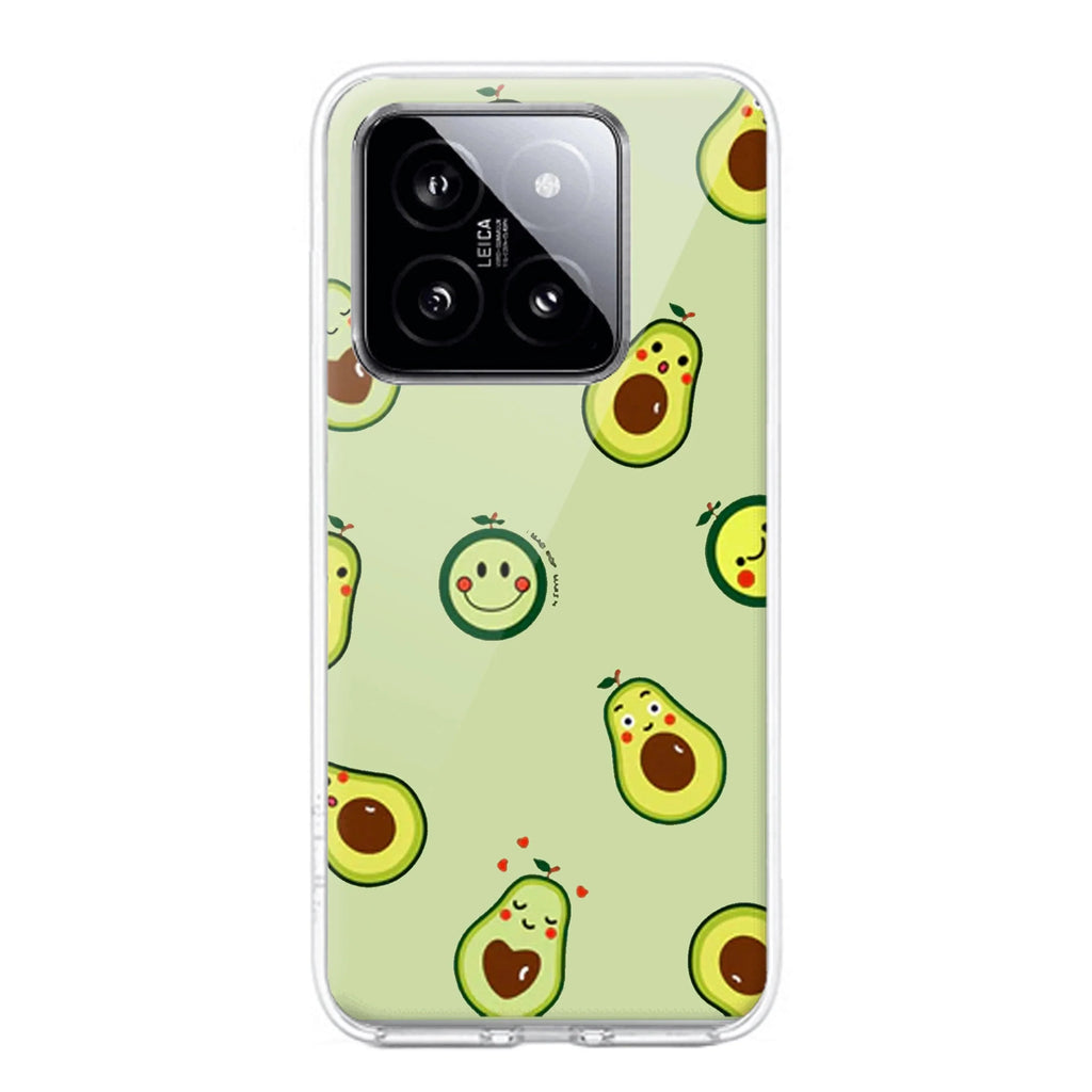 Cute Avocado Transparent Silicon Case For Redmi Note 11