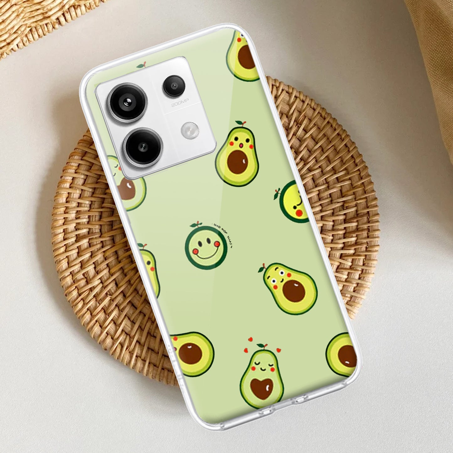 Cute Avocado Customize Transparent Silicon Case For Redmi/Xiaomi ShopOnCliQ