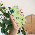 Cute Avocado Transparent Silicon Case For Samsung Galaxy F62