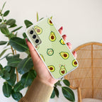 Cute Avocado Transparent Silicon Case For Samsung Galaxy A70 / A70s