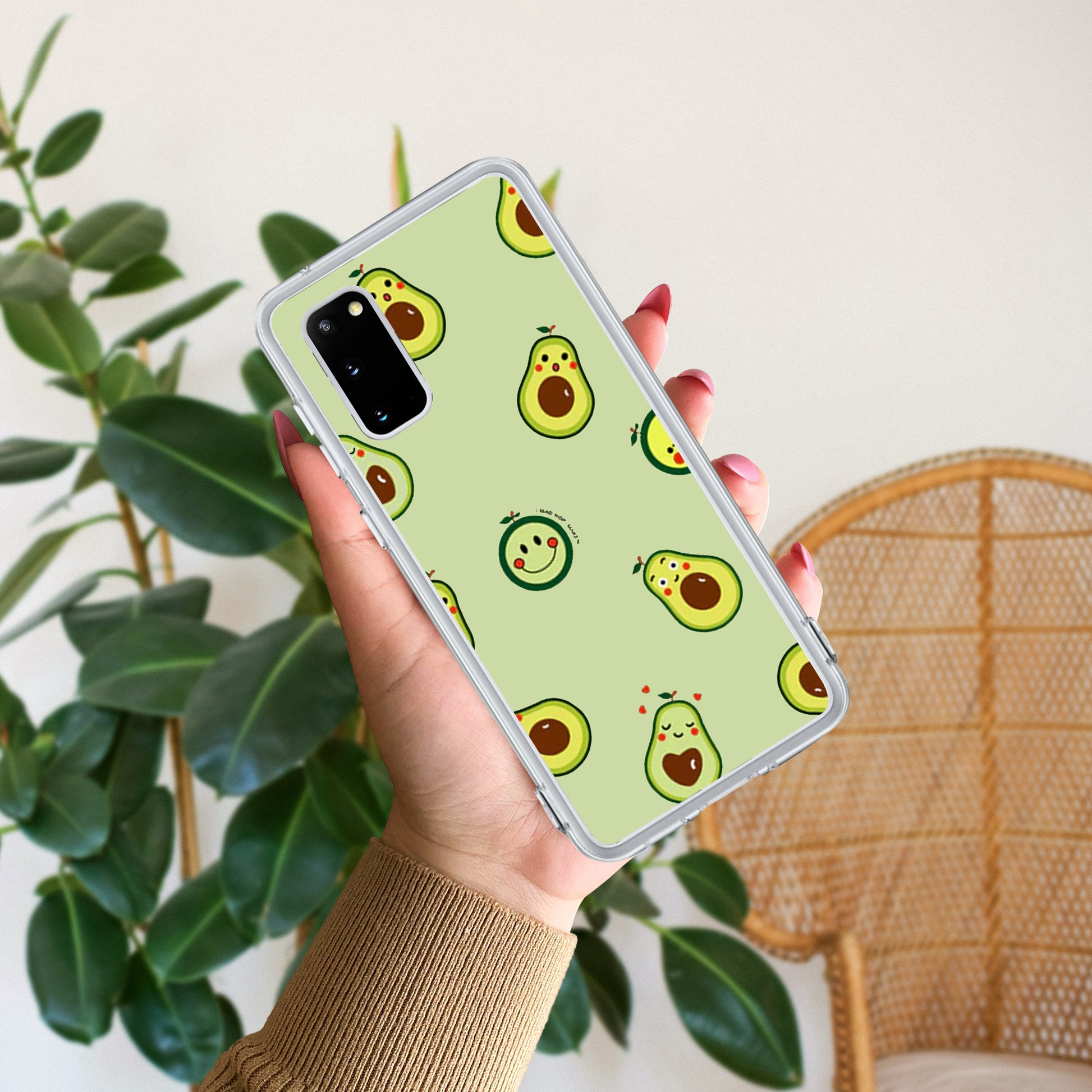 Cute Avocado Customize Transparent Silicon Case For Samsung ShopOnCliQ