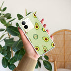Cute Avocado Transparent Silicon Case For Vivo X200 Pro 5G