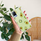 Cute Avocado Transparent Silicon Case For Vivo T4 Ultra 5G