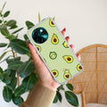 Cute Avocado Transparent Silicon Case For Vivo Y58 5G