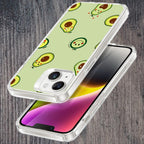 Cute Avocado Transparent Silicon Case For Vivo T3 Ultra