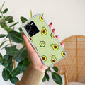 Cute Avocado Transparent Silicon Case For Vivo Y22