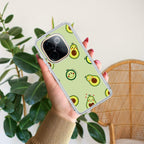 Cute Avocado Transparent Silicon Case For Vivo Y73